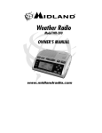 Midland WR-300 Owner`s manual