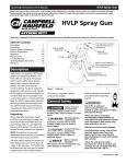 Campbell Hausfeld HVLP Operating instructions
