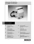 Bosch LTC 9441 Series Instruction manual