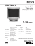 Dell D1025TM Service manual