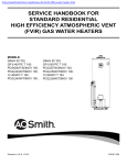 A.O. Smith Effex GAHH-40 Technical information