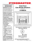 pyromaster UVHB20 Specifications