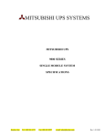 Mitsubishi 9800A Series Specifications