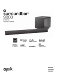 Polk Audio Surroundbar 9000 Operating instructions