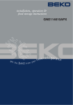 Beko GNE114610APX Instruction manual