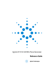 Agilent Technologies 222A Programming instructions