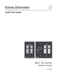 Extron electronics MEDIALINK MLC 52 Operating instructions
