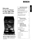 Bosch SHU 6800 Operating instructions