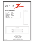 Zenith L20V26 Service manual