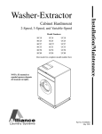 Alliance Laundry Systems HC18VC2 Specifications