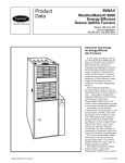 Carrier WEATHERMAKER 8000 58WAV Product data