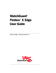 Watchguard Firebox X20E User guide