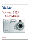 Vivitar Vivicam 3825 User manual