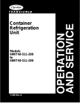 Carrier Container Refrigeration Unit Service manual
