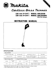 Makita UML2OOD Instruction manual