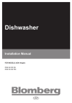 Blomberg DWS 54100 FBI Installation manual