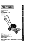 Craftsman 536.772300 Operating instructions
