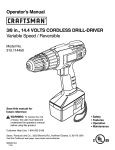 Craftsman 315.114450 Operator`s manual