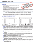 Extron electronics TLP 700MV Setup guide