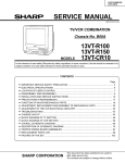 Sharp 13VT-CR10 Service manual