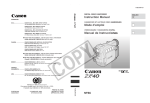 Canon ZR 40 Instruction manual