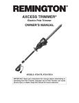 Remington Axcess AT3017B Owner`s manual