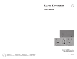 Extron electronics RGB 404 User`s manual