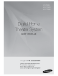 Samsung HT-Z520T - HT Home Theater System User manual