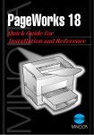 Minolta PageWorks Pro 18L User`s manual