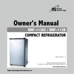 Royal Sovereign RMF-113B Owner`s manual