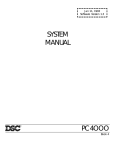 DSC SYSTEM MASTER PC4000 Installation manual