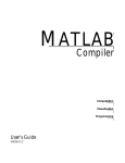 MATLAB Compiler User`s Guide