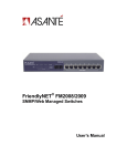 Asante FriendlyNET FM2008 User`s manual