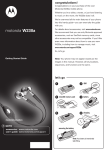 Motorola W230a User`s guide