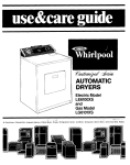 Whirlpool LE61OOXS Operating instructions