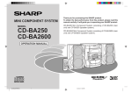 CD-BA250 | CD-BA2600 Operation Manual