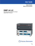 Extron electronics DMP 44 LC User guide