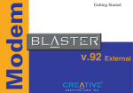 Creative Blaster v.92 External Specifications