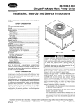 Carrier 50JX Instruction manual