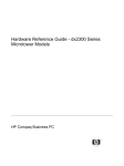 HP Compaq Microtower Business PC dx2300 Hardware reference guide