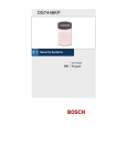 Bosch DS7446KP User guide