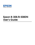 Epson B-508DN User`s guide