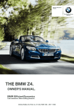 BMW Z4 sDrive28i Owner`s manual