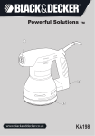 Black & Decker Powerful Solutions KA198 Instruction manual