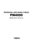 Yamaha PM4000 Operating instructions