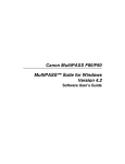 Canon MultiPASS F80 User`s guide
