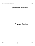 Epson R340 - Stylus Photo Color Inkjet Printer User`s guide