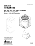 Amana C-Model Specifications