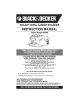 Black & Decker Mouse MS800 Instruction manual