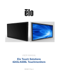Elo TouchSystems 4243L User manual